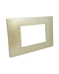 Placca 3 Posti Sabbia M-6003-11 Compatibile Vimar Plana - Tot Electric