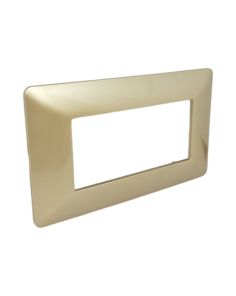 Placca 4 Posti Champagne TOT-M8004-7 Compatibile Matix - Tot Electric
