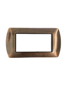 Placca 4 Posti Rame Spazzolato TOT-8804-T-10 per Living International