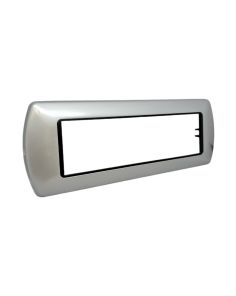 Placca 7 Posti Grigio Chiaro Compatibile Living International
