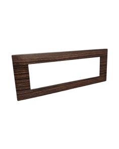 Placca 7 Posti Ciliegio Compatibile Vimar Plana - Tot Electric
