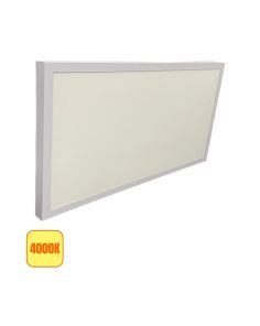 Plafoniera LED 48W 4000K con Trasformatore - Bianco, 40x80cm