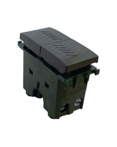 Pulsante Doppio Compatibile Vimar Plana Antracite - Tot Electric