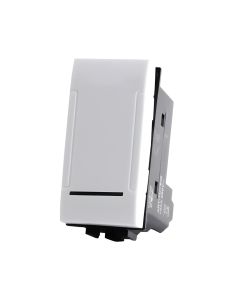 Pulsante Unipolare 10A TOT-805-B Compatibile Living Light Bianco