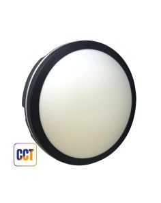 Plafoniera LED 28W Nera "Tita" Ø200mm IP65 3CCT 2800lm - Mondo LED