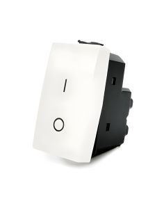 Interruttore Bipolare 16AX 250V TOT-502-B Compatibile Matix Bianco