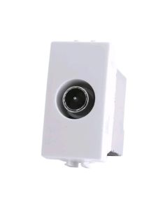 Presa TV Passante Maschio Bianca Compatibile Matix M534-B - Mapam