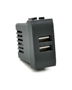 Presa USB Doppia 2A TOT-821-N Compatibile Living International