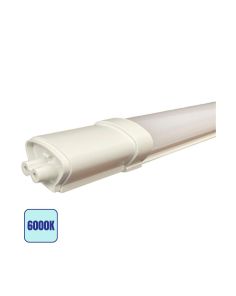 Tubo LED Prismatico 18W 60cm IP65 Plafoniera Raccordabile - 6000K