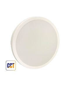Plafoniera LED 40W Bianca "Yisha" Ø280mm IP65 3CCT 4000lm - Mondo LED