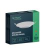 Mini Pannello LED da Incasso 12W Ø170mm 6500K 1200lm - V-Tac