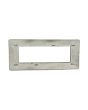 Placca 6 Posti Grigio Scuro Compatibile Matix - Tot Electric