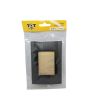 Placca 3 Posti Nera TOT-M-8003-T-2 per BTicino Matix Compatibile