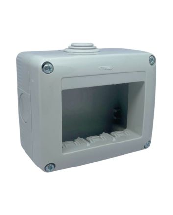 Contenitore 3 Moduli IP40 Parete Ø23 Sfondabili GW27003 - Gewiss