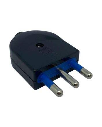 Spina Volante 2P+T 16A Nera - FAEG