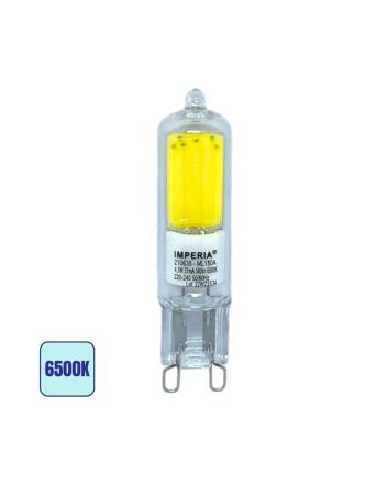 Lampadina LED G9 FullGlass 4,1W Luce Fredda 6500K 580lm 360° - Imperia