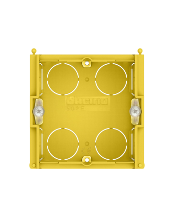 Scatola 2 Moduli da Incasso in Resina Gialla 502E - bTicino