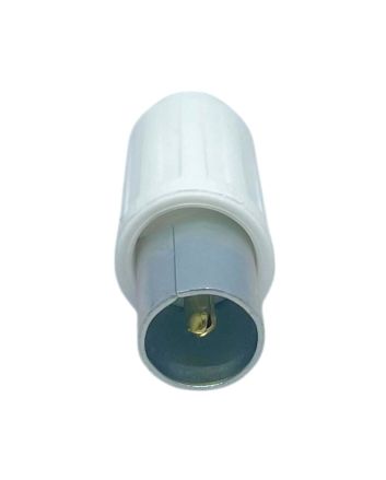 Spina TV Coassiale Maschio 9,5mm 75 Ohm Bianca FG22001 - FAEG