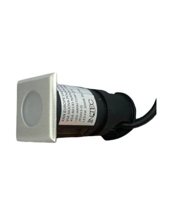 Faretto LED Calpestabile 3W 3000K IP67 Quadrato Alluminio - Intec