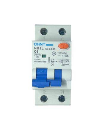 Magnetotermico Differenziale 2 Moduli 6A 30mA Curva C - Chint
