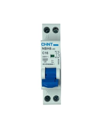 Interruttore Magnetotermico 16A 1P+N 4.5kA Serie NBH8 190236 - CHINT