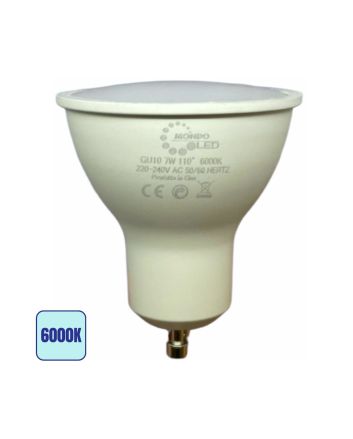 Lampadina LED GU10 7W 6000K 700lm 110° Luce Fredda SMD Classe A