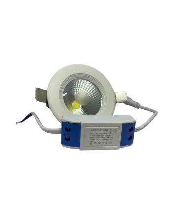 Faretto LED COB Tondo Incasso 3W con Trasformatore - 3000K