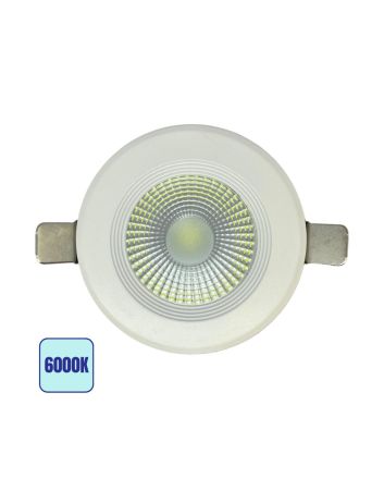 Faretto LED COB Tondo Incasso 3W con Trasformatore - 6000K