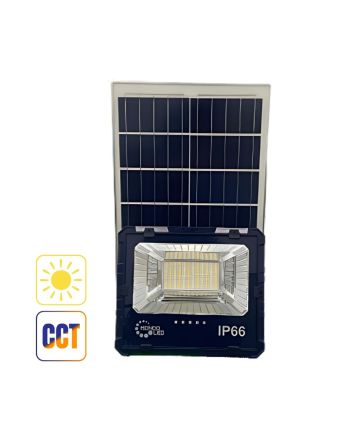 Faro Solare LED 300W CCT con Pannello e Telecomando IP66 Esterno