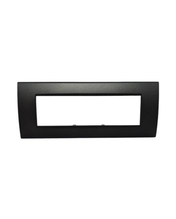 Placca 7 Posti Nera Compatibile Living Light TOT-8007-02 Tot Electric