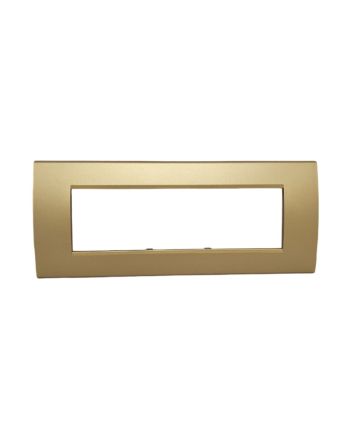 Placca 7 Posti Sabbia Compatibile Living Light - Tot Electric