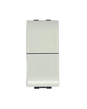 Pulsante Doppio 10A 250V TOT-827-B Compatibile Living Light N4036